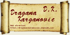 Dragana Karganović vizit kartica